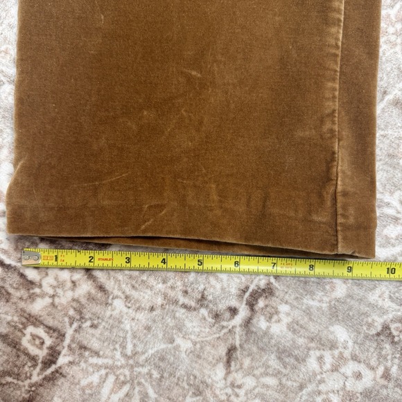 Venezia Womens Suede Feeling Brown Distressed Pant Boho Hipster Low Rise Zip 16R - Picture 12 of 13